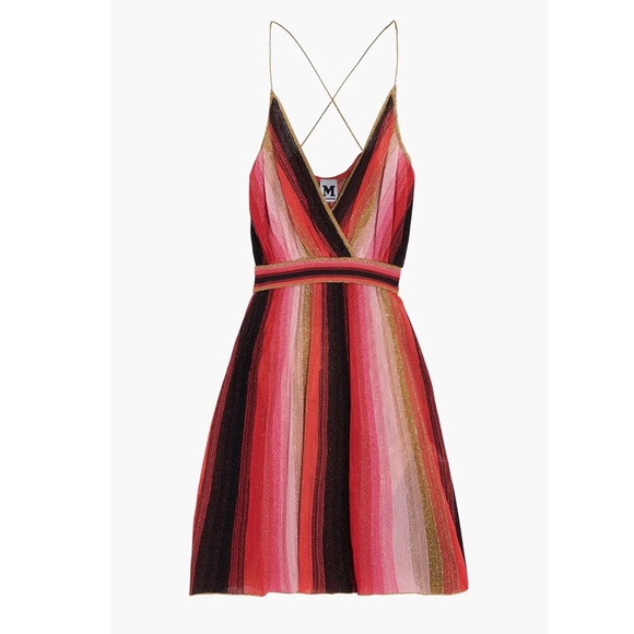 Missoni Metallic Crochet Knit Mini Dress - Picture 3 of 10